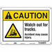 Safety Sign 10 in x 14 in Aluminum