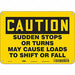 Safety Sign 7 in x 10 in Aluminum