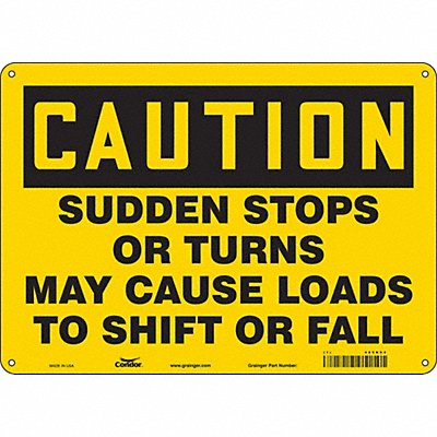 Safety Sign 10 inx14 in Polyethylene