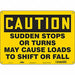 Safety Sign 10 inx14 in Polyethylene