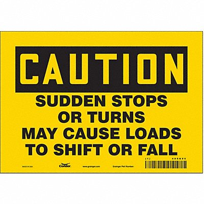 Safety Sign 7 inx10 in Vinyl