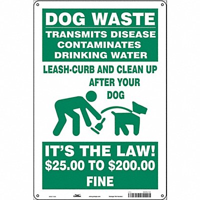 Safety Sign 18 in x 12 in Aluminum