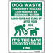 Safety Sign 18 in x 12 in Polyethylene