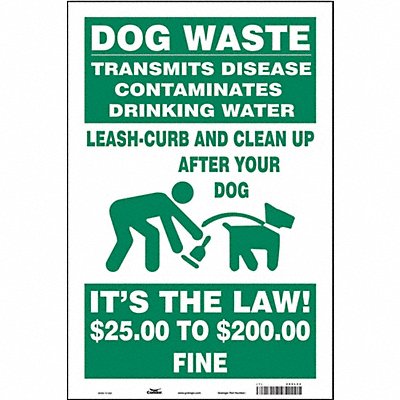 Safety Sign 18 in x 12 in Vinyl