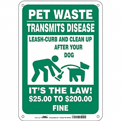 Safety Sign 10 in x 7 in Aluminum