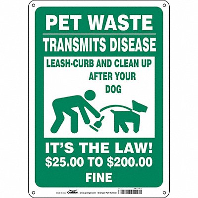 Safety Sign 14 in x 10 in Aluminum