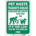 Safety Sign 10 in x 7 in Polyethylene