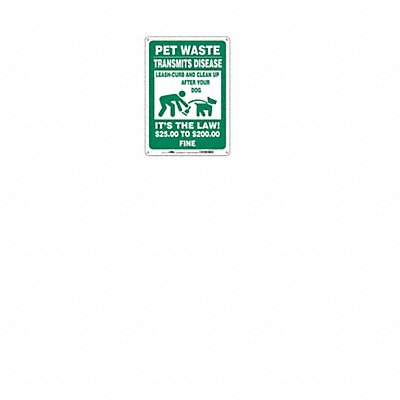 Safety Sign 14 in x 10 in Polyethylene