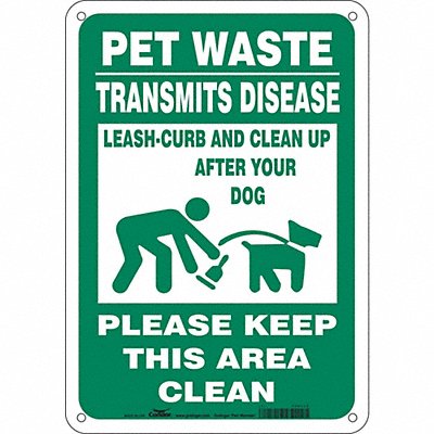 Safety Sign 10 in x 7 in Aluminum