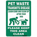 Safety Sign 14 in x 10 in Aluminum
