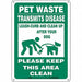 Safety Sign 14 in x 10 in Polyethylene