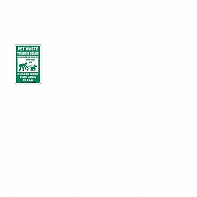 Safety Sign 18 in x 12 in Polyethylene