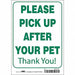 Safety Sign 10 in x 7 in Aluminum