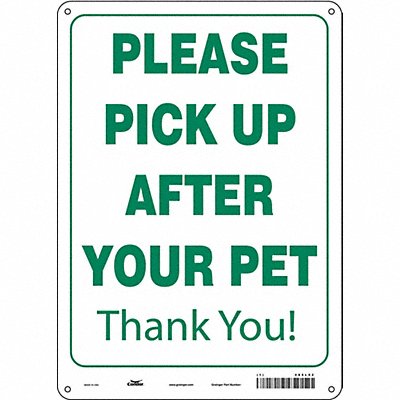 Safety Sign 14 in x 10 in Aluminum
