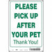 Safety Sign 18 in x 12 in Aluminum
