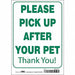 Safety Sign 10 in x 7 in Vinyl