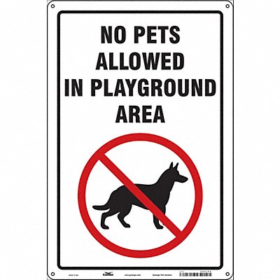 Safety Sign 18 in x 12 in Aluminum