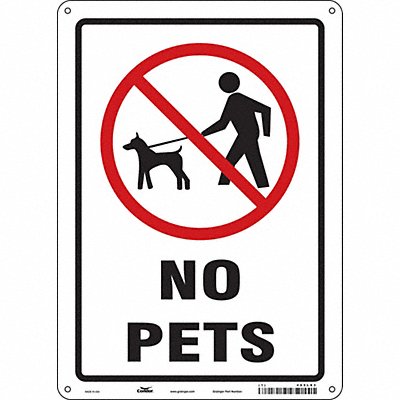 Safety Sign 14 in x 10 in Polyethylene