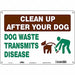 Safety Sign 10 in x 14 in Polyethylene