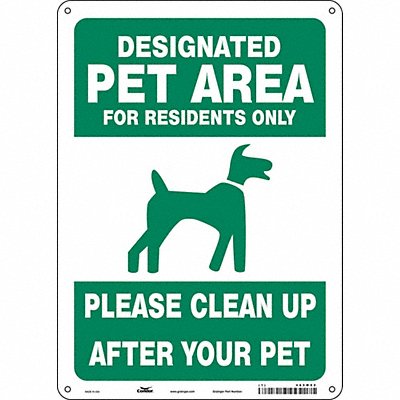 Safety Sign 14 in x 10 in Aluminum