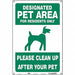 Safety Sign 18 in x 12 in Aluminum