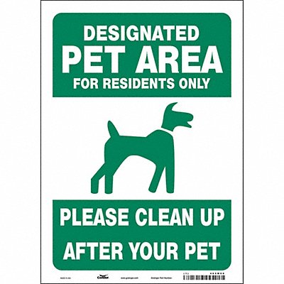 Safety Sign 14 in x 10 in Vinyl