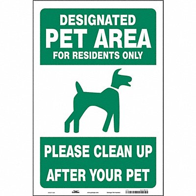 Safety Sign 18 in x 12 in Vinyl