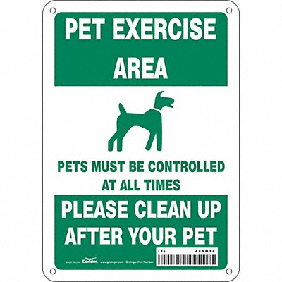 Safety Sign 10 in x 7 in Aluminum
