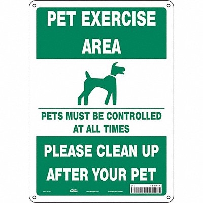 Safety Sign 14 in x 10 in Aluminum