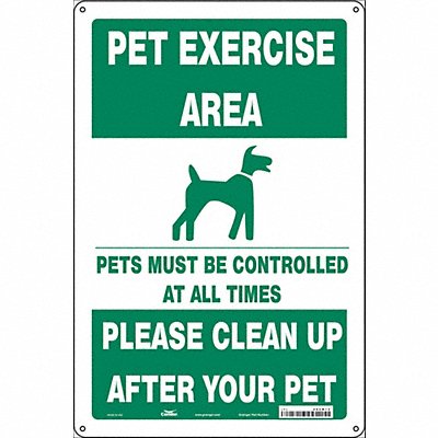 Safety Sign 18 in x 12 in Aluminum