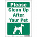 Safety Sign 14 in x 10 in Vinyl