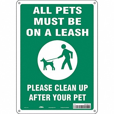 Safety Sign 14 in x 10 in Polyethylene
