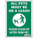 Safety Sign 14 in x 10 in Polyethylene