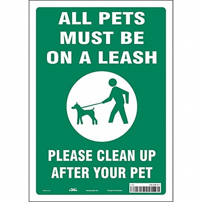 Safety Sign 14 in x 10 in Vinyl