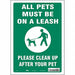 Safety Sign 14 in x 10 in Vinyl