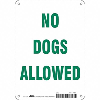 Safety Sign 10 in x 7 in Aluminum
