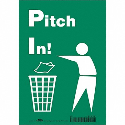 Safety Sign 10 in x 7 in Vinyl