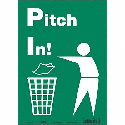 Safety Sign 14 in x 10 in Vinyl