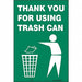 Safety Sign 18 in x 12 in Vinyl