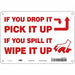 Safety Sign 7 in x 10 in Polyethylene