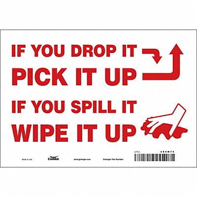 Safety Sign 7 in x 10 in Vinyl