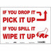 Safety Sign 10 in x 14 in Vinyl