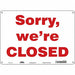 Safety Sign 10 in x 14 in Aluminum
