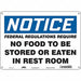 Safety Sign 10 in x 14 in Polyethylene