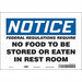 Safety Sign 7 in x 10 in Vinyl