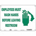 Safety Sign 10 in x 14 in Aluminum