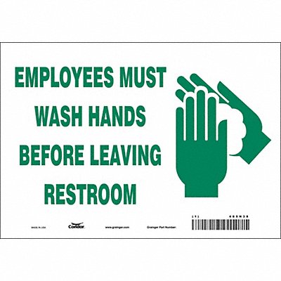 Safety Sign 7 in x 10 in Vinyl