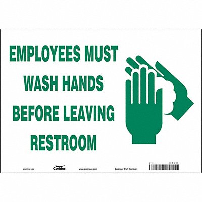 Safety Sign 10 in x 14 in Vinyl