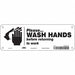 Safety Sign 3 1/2 x 10 in Polyethylene