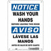 Safety Sign 10 in x 7 in Polyethylene